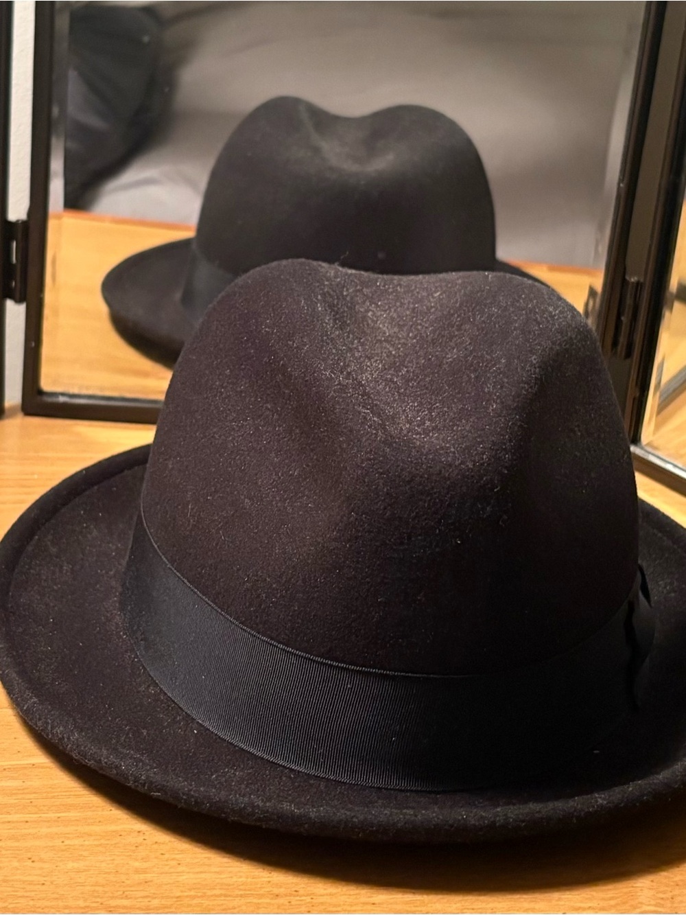 Bailey Black Felt Fedora Hat